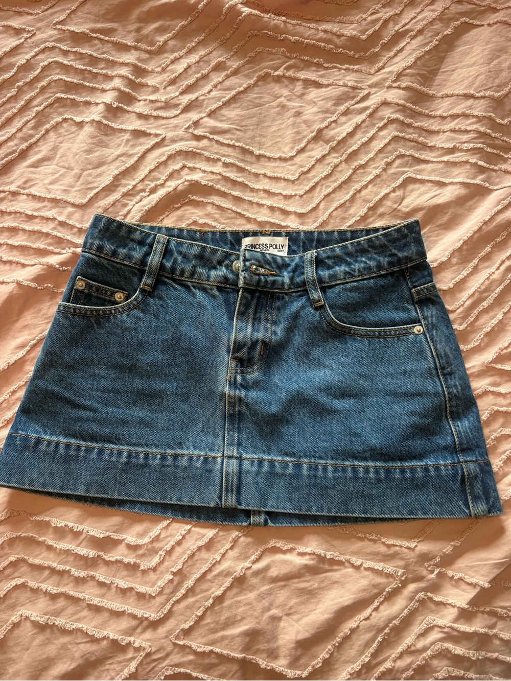 Princess Polly brand new Blue Denim Mini Skirt